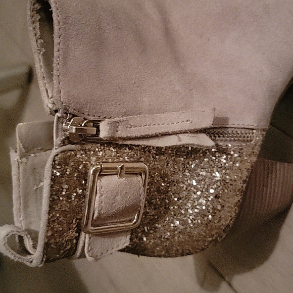 Gianni Bini gorgeous tan and gold sparkle boots! Size 8.5. - Picture 4 of 16